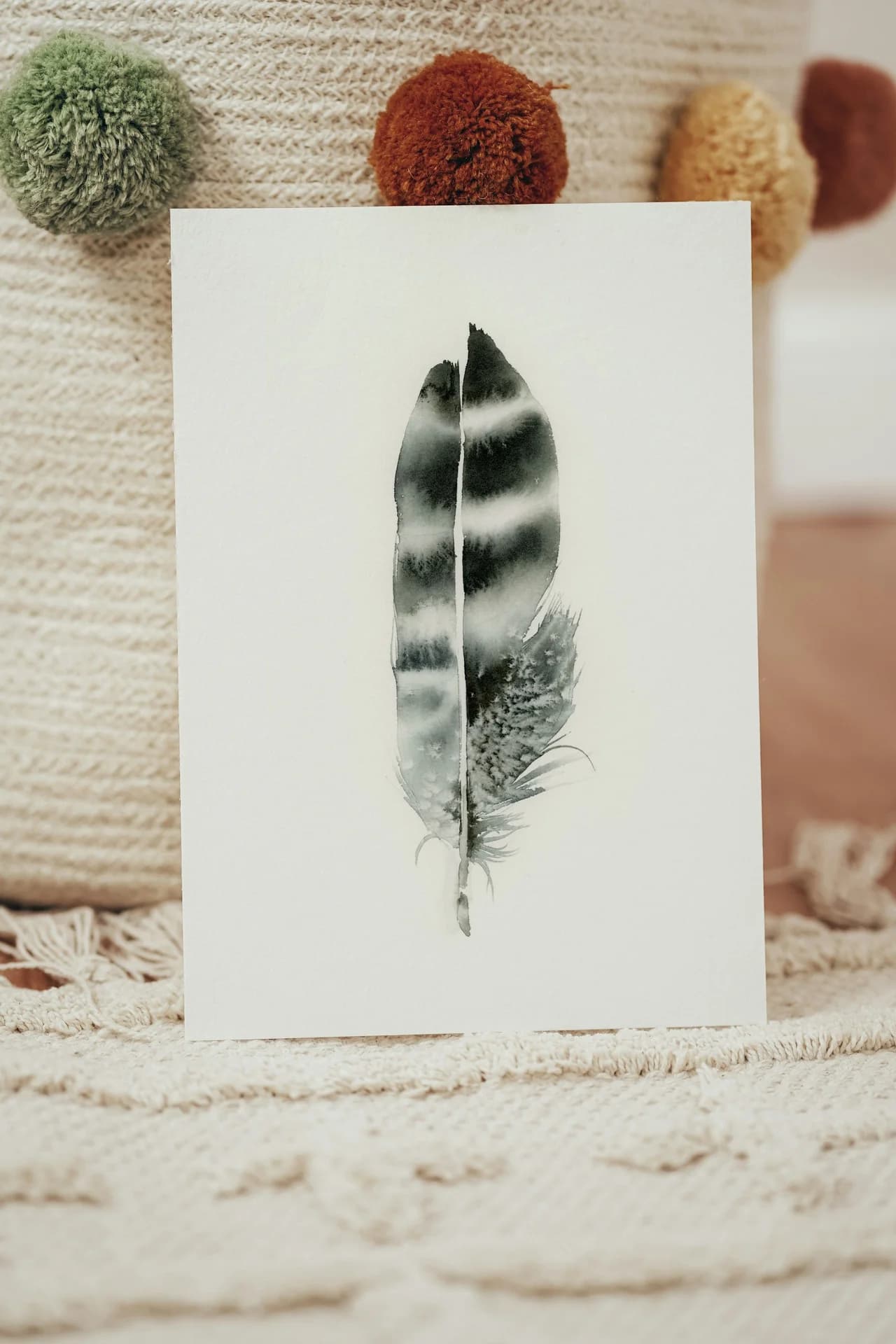 Hawk shown in a room setting