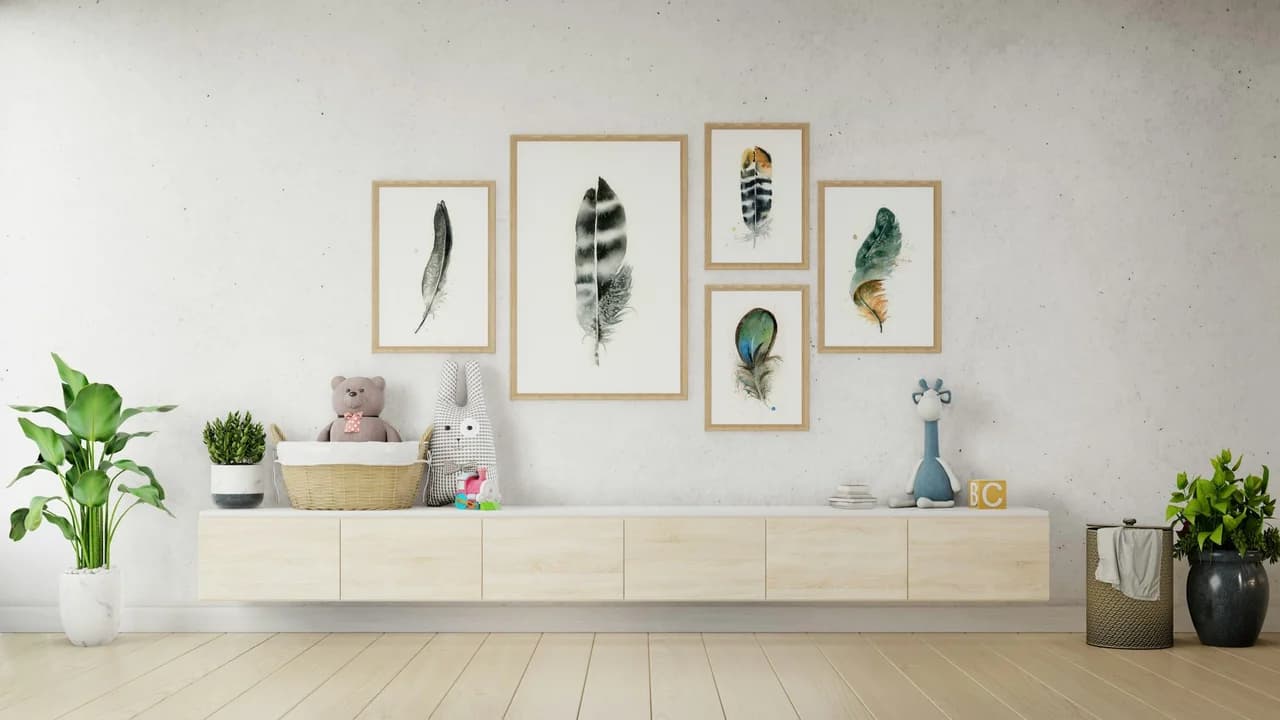 Hawk shown in a room setting