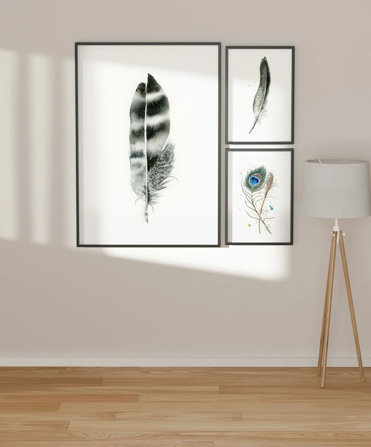 Hawk shown in a room setting