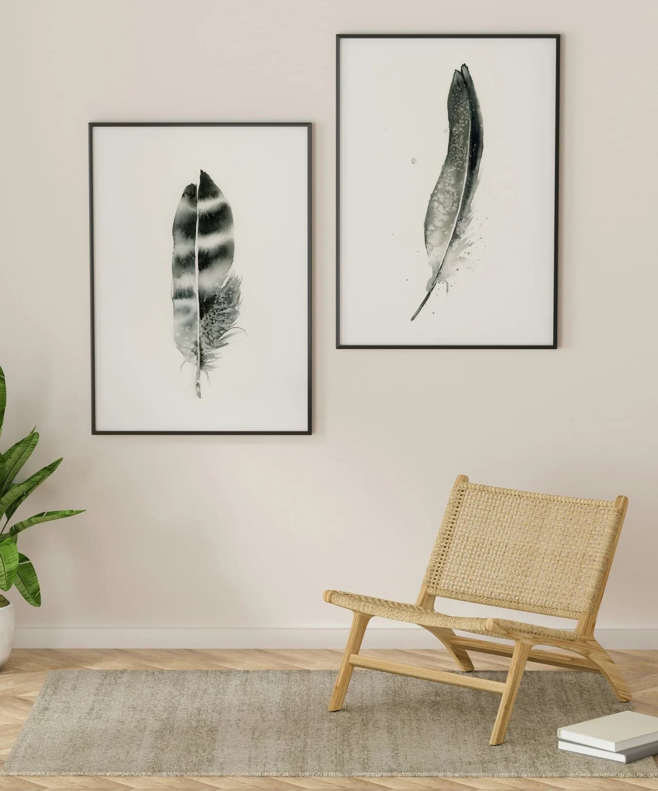 Hawk shown in a room setting
