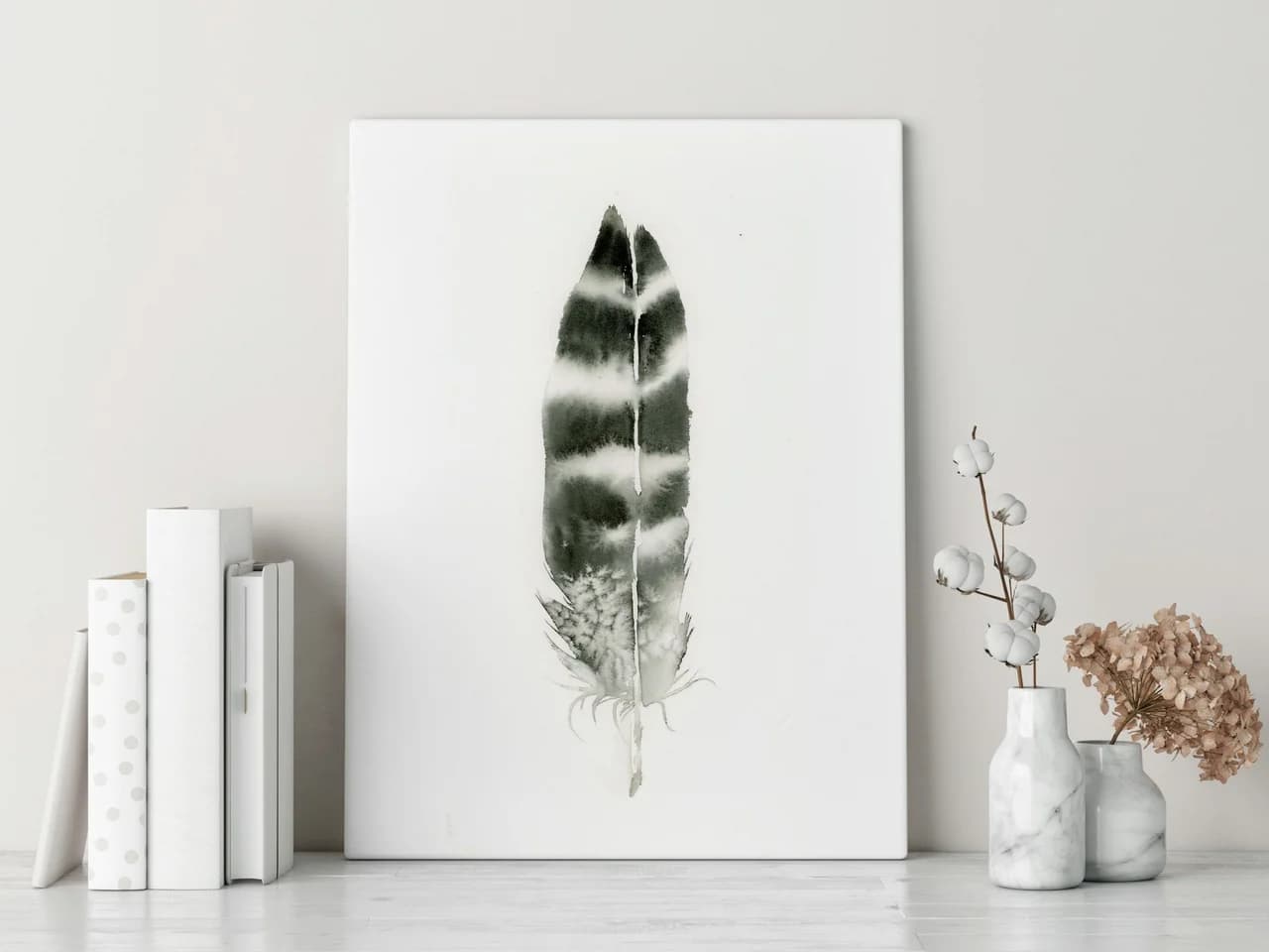 Hawk shown in a room setting
