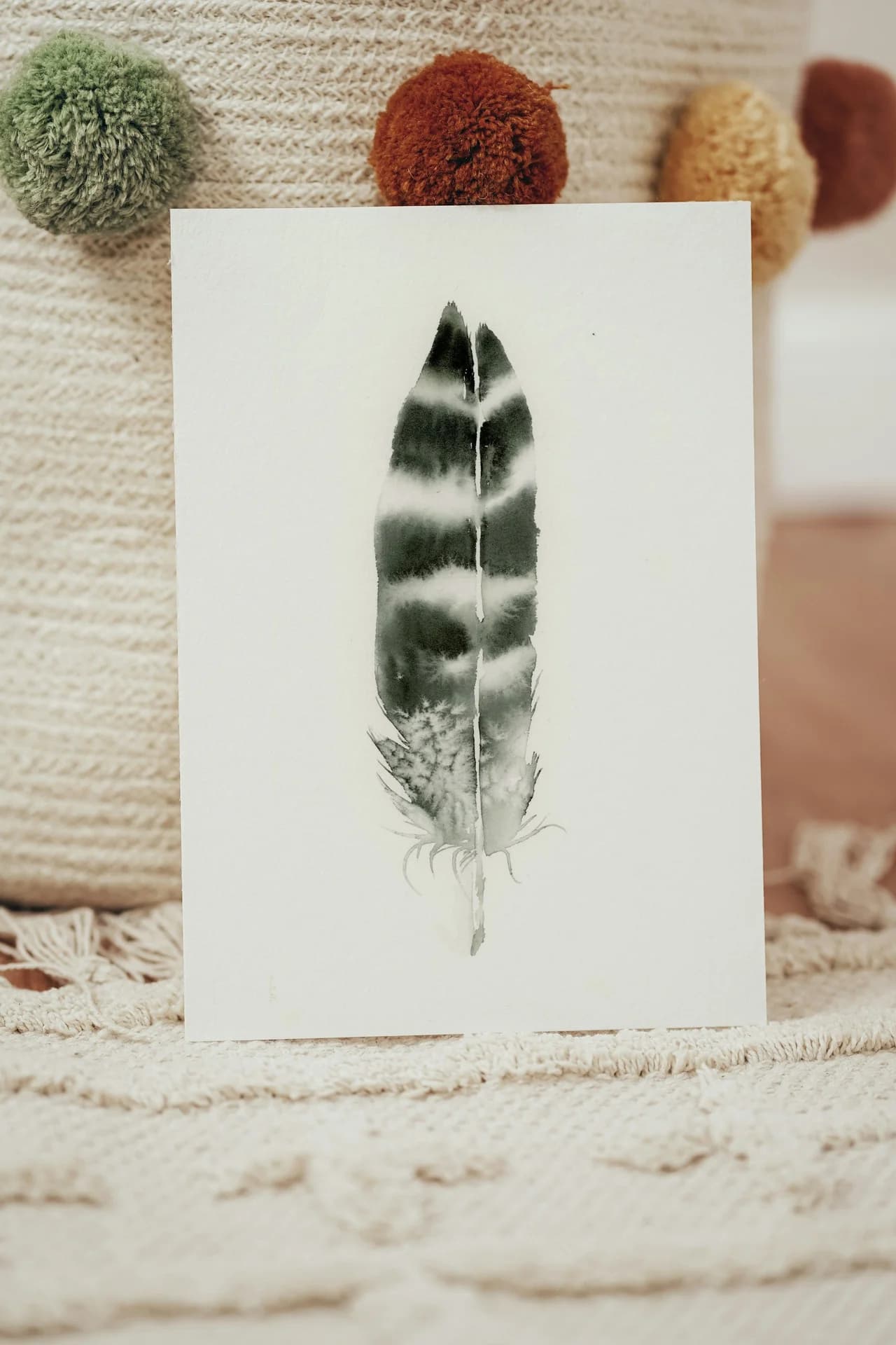 Hawk shown in a room setting