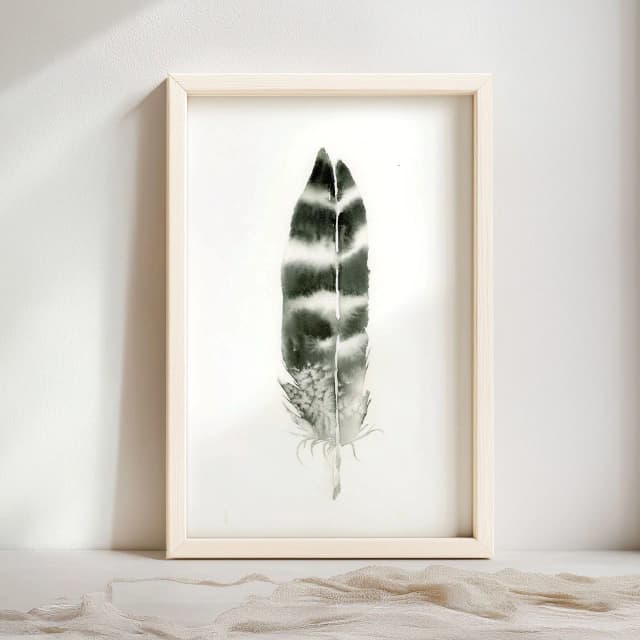 Hawk shown in a room setting