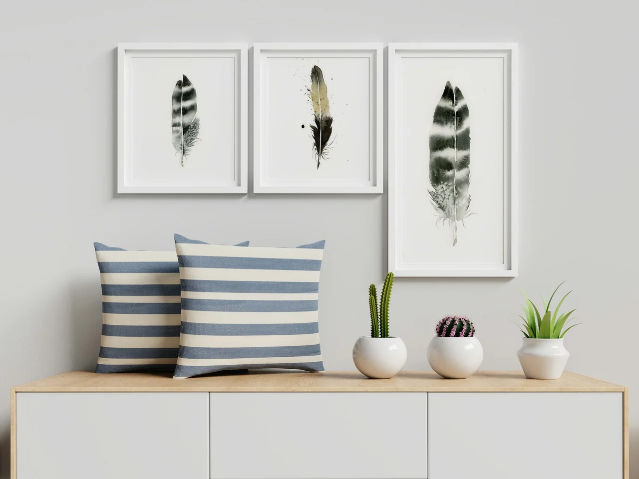 Hawk shown in a room setting