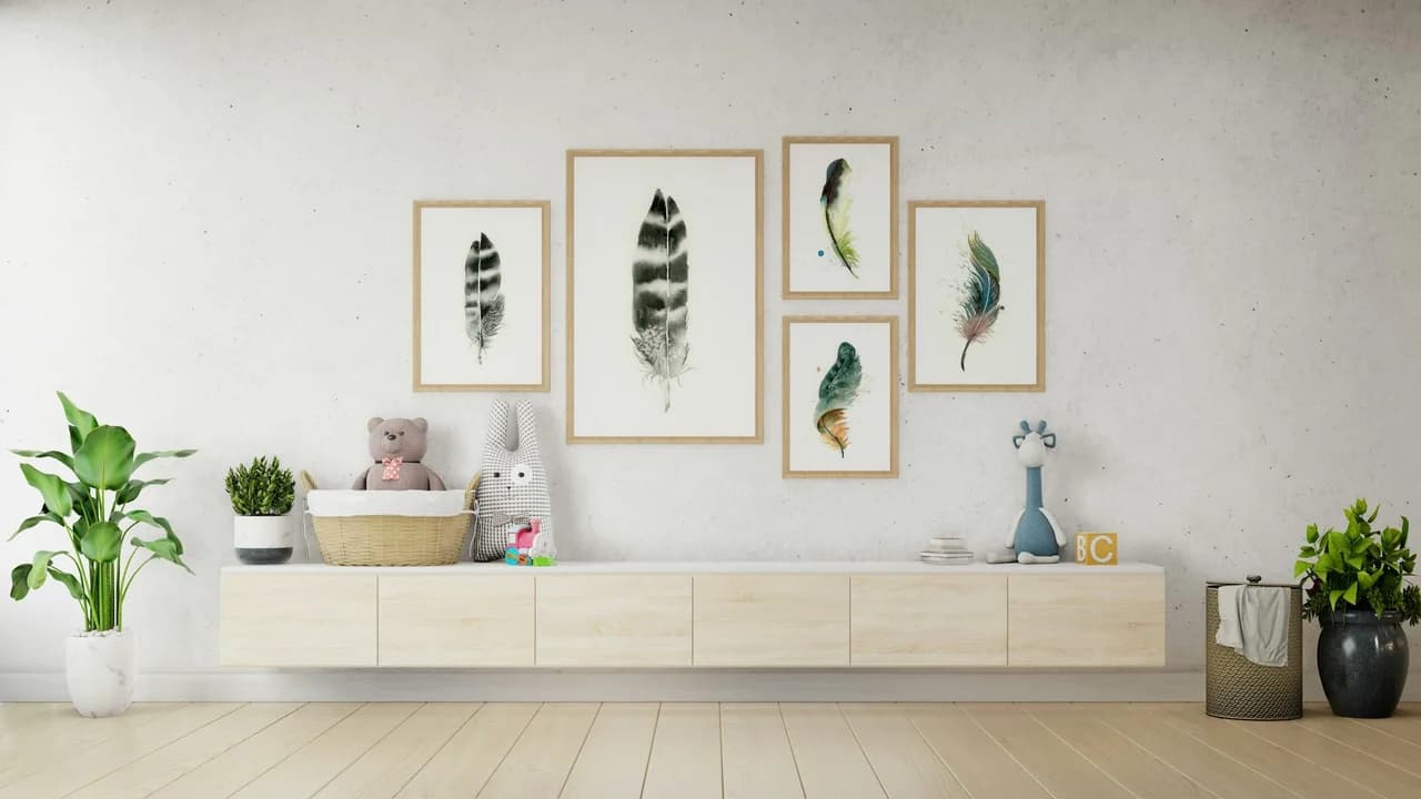 Hawk shown in a room setting