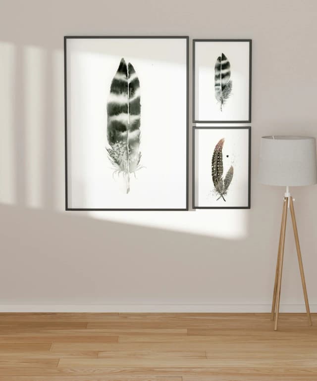 Hawk shown in a room setting