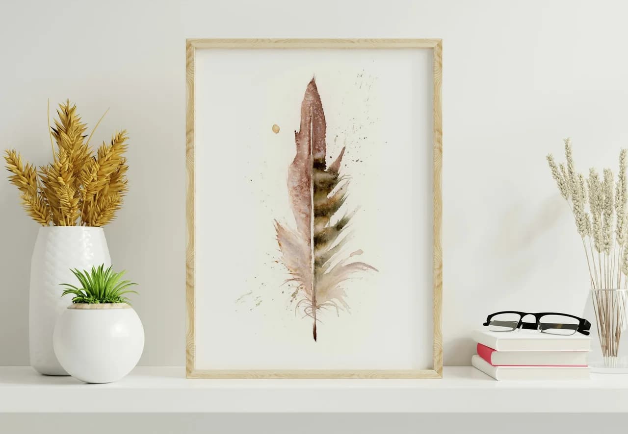 Pheasant shown in a room setting