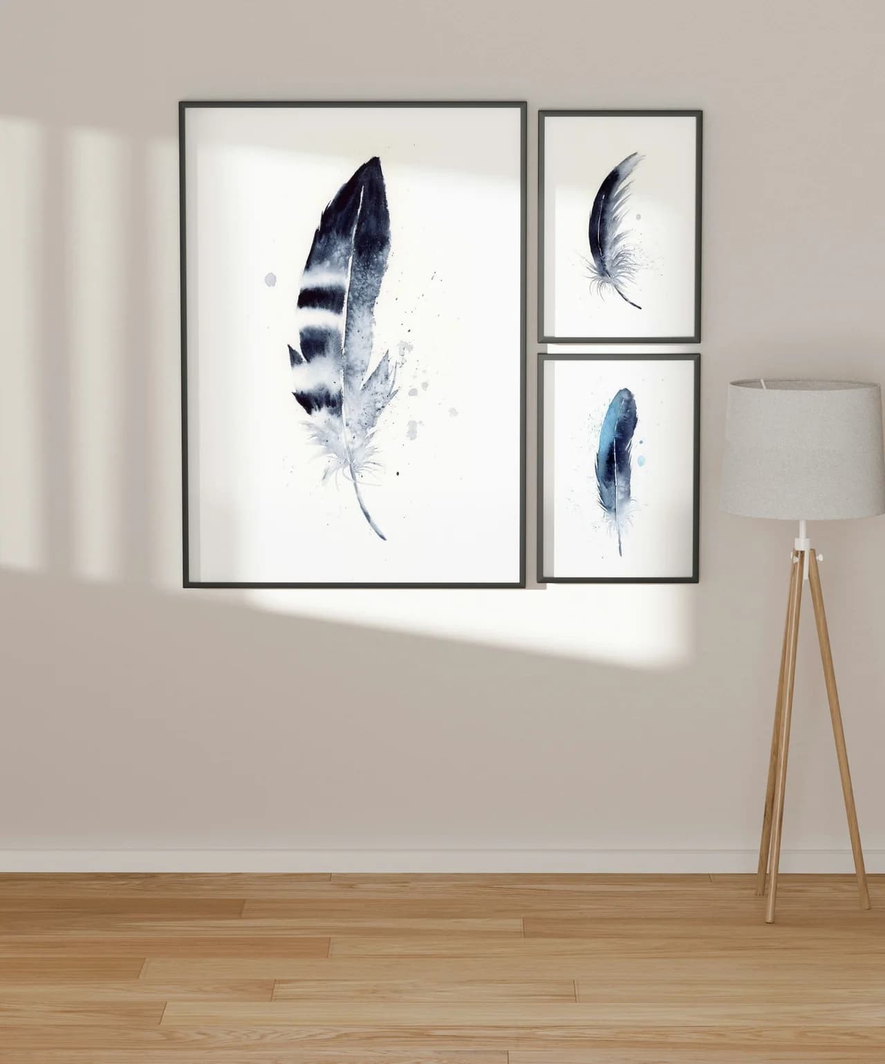 Peregrine Falcon shown in a room setting
