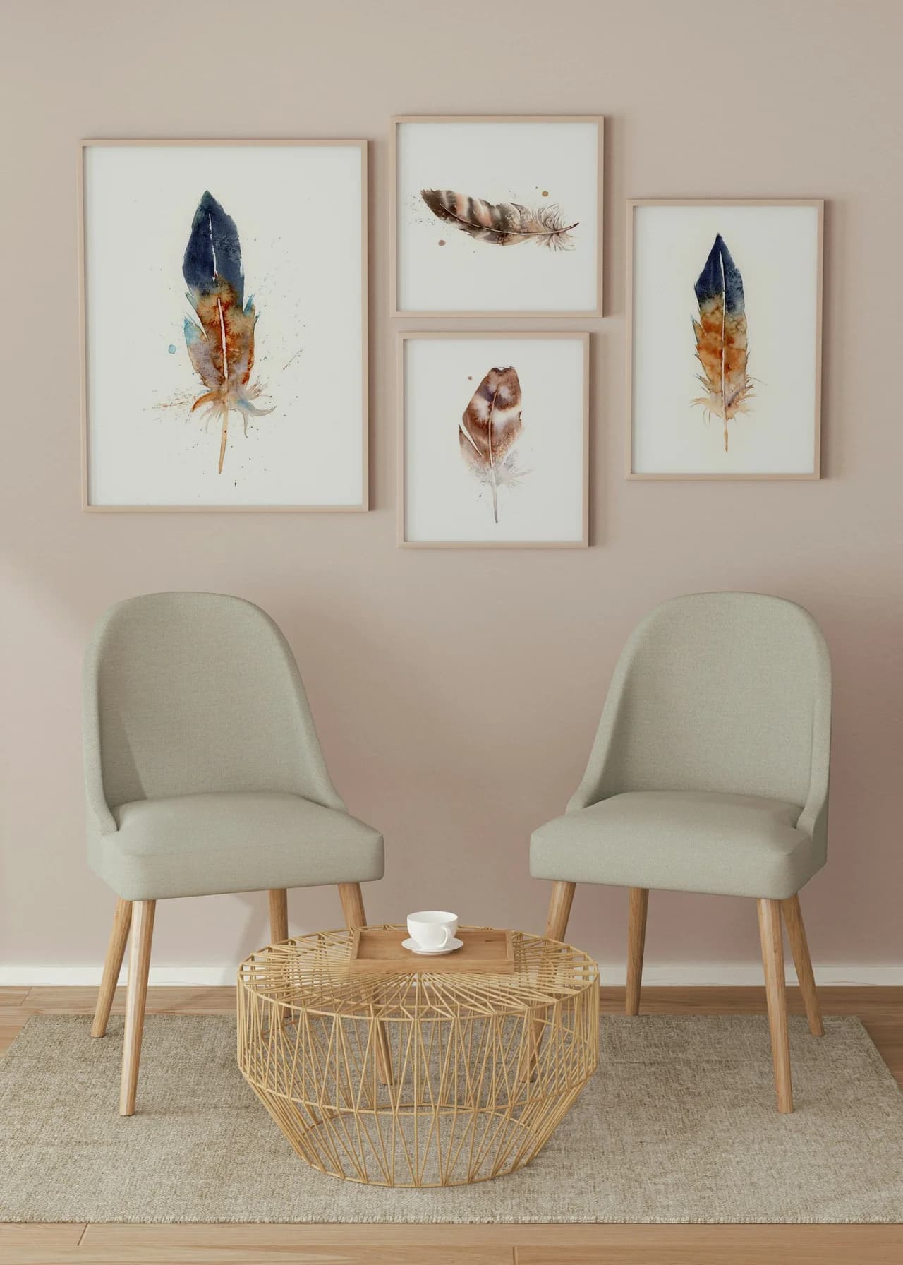 American Woodcock shown in a room setting