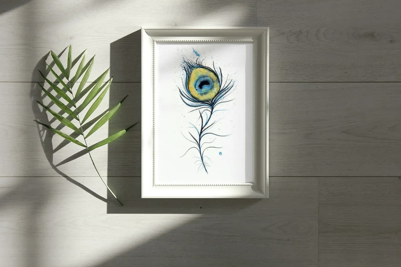 Peacock shown in a room setting