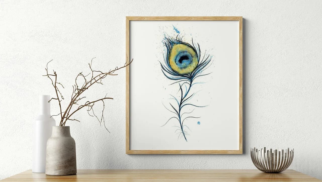 Peacock shown in a room setting