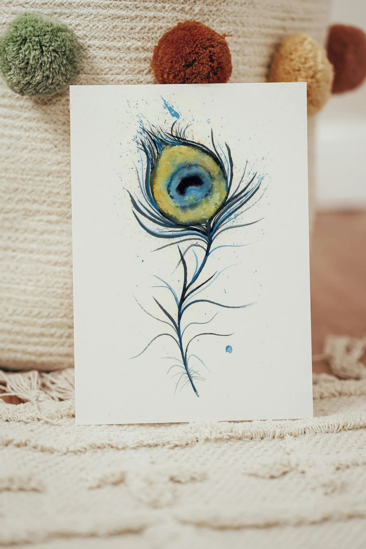 Peacock shown in a room setting