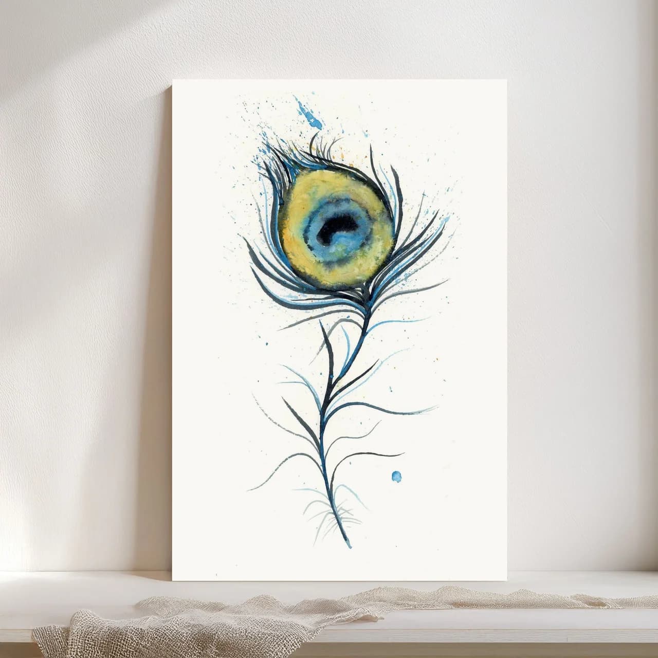 Peacock shown in a room setting