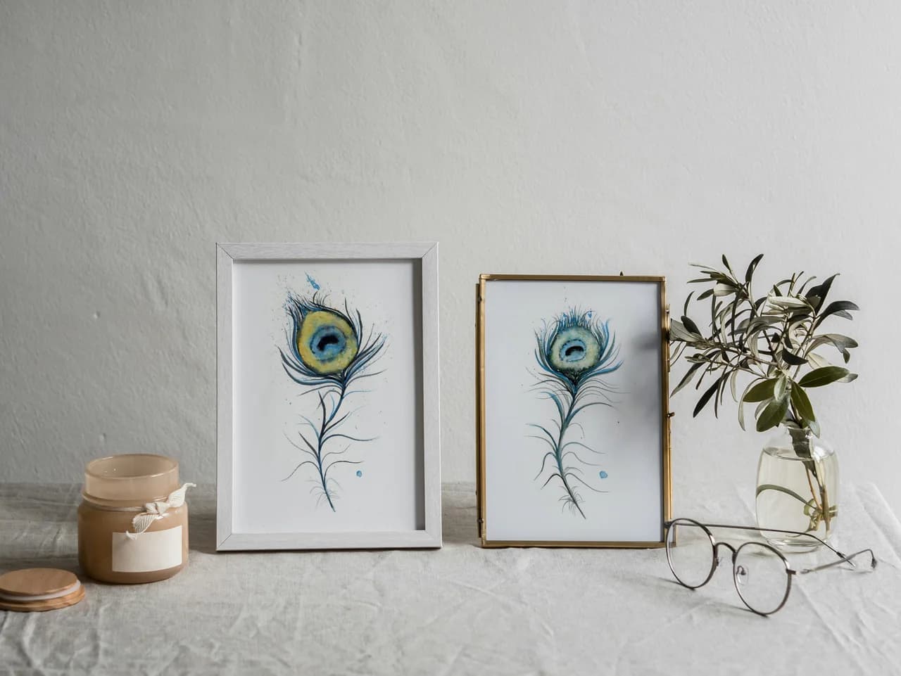 Peacock shown in a room setting
