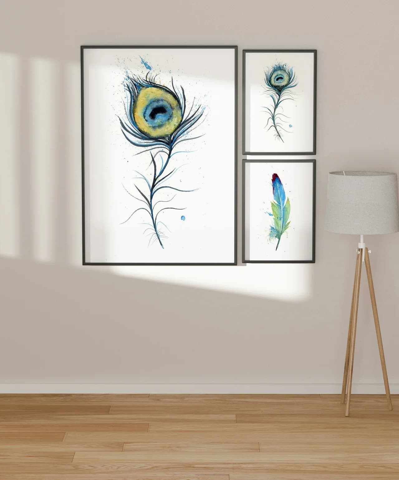Peacock shown in a room setting