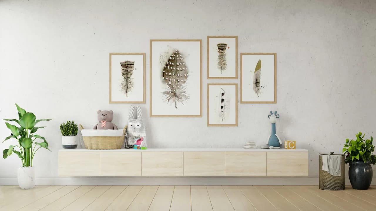Guinea Fowl shown in a room setting