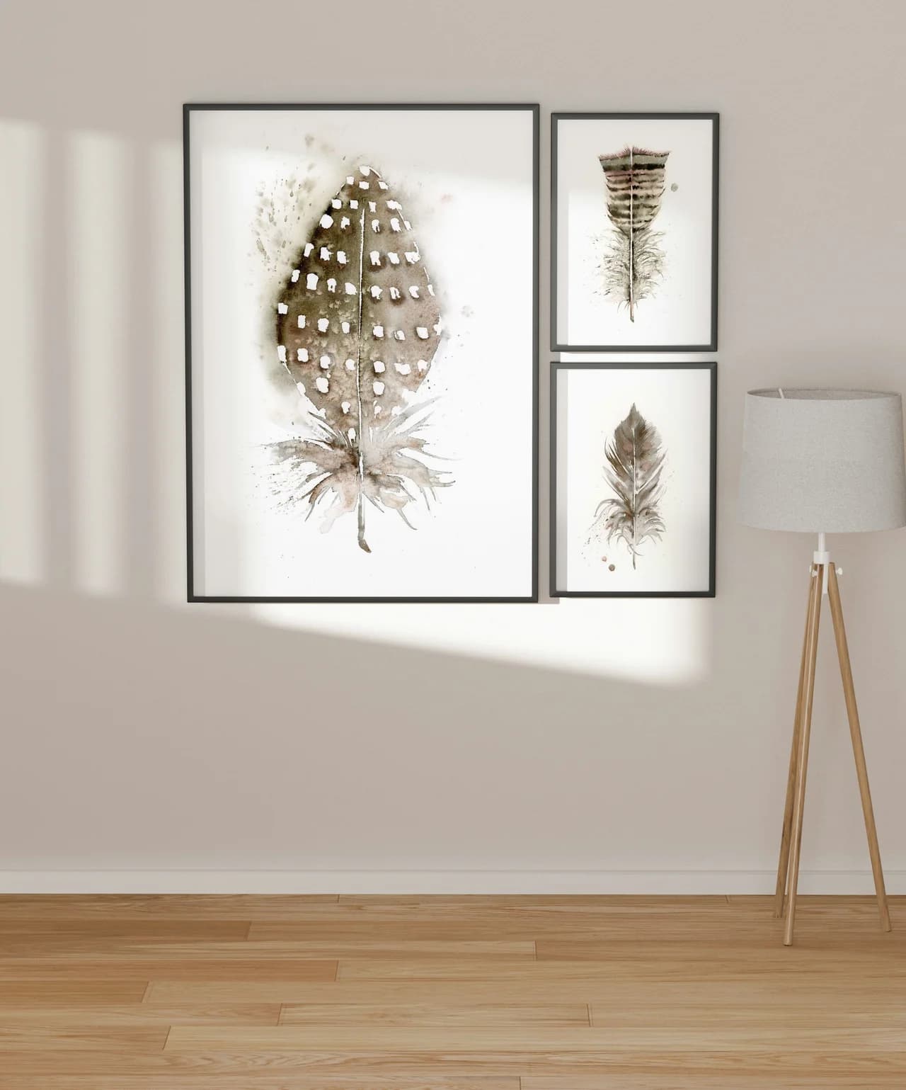 Guinea Fowl shown in a room setting