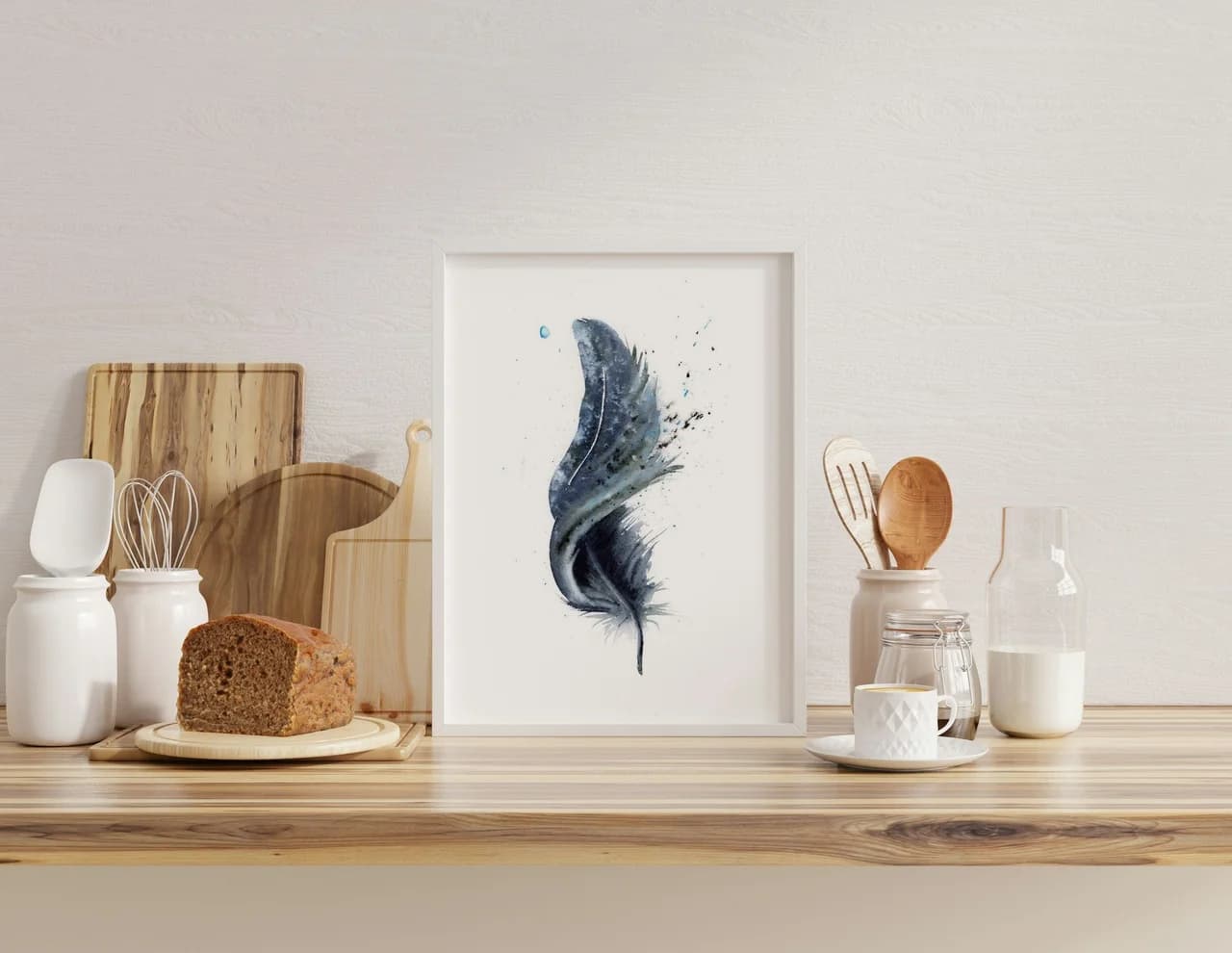 Raven shown in a room setting