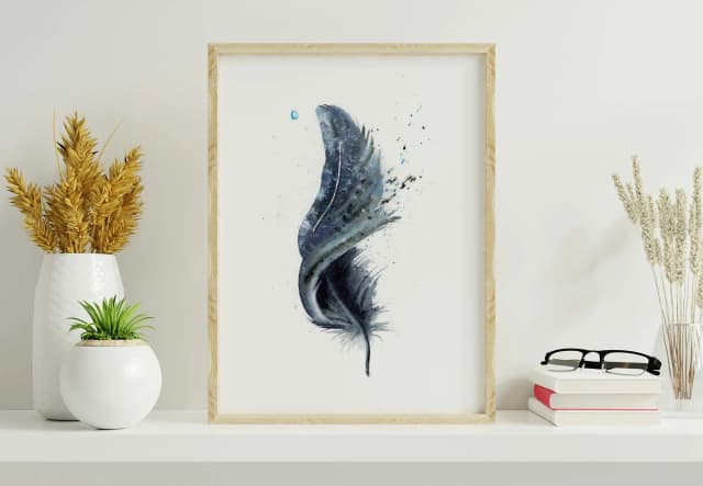 Raven shown in a room setting
