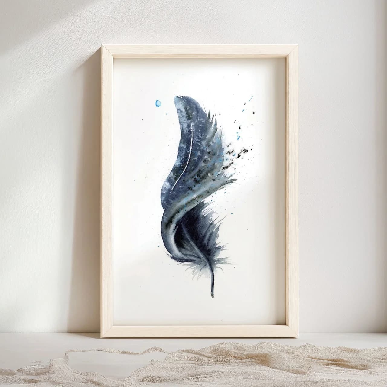 Raven shown in a room setting
