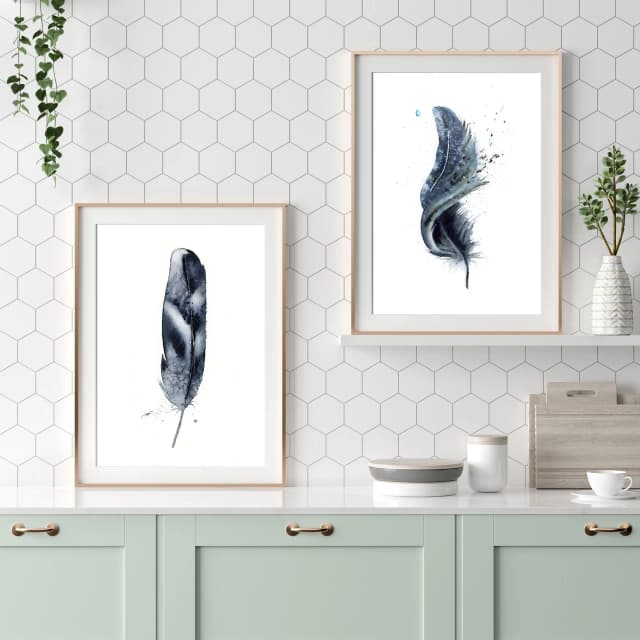 Raven shown in a room setting