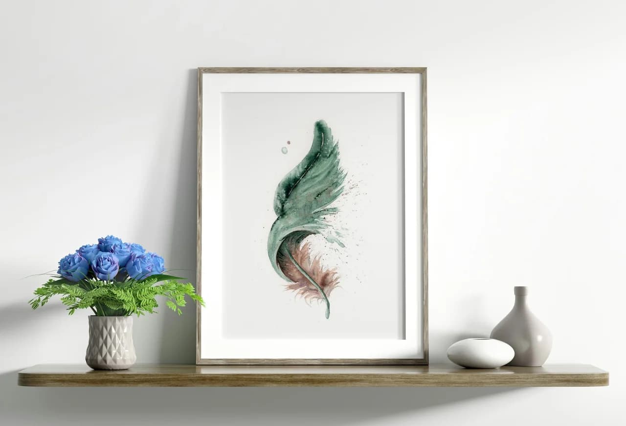 Peacock shown in a room setting