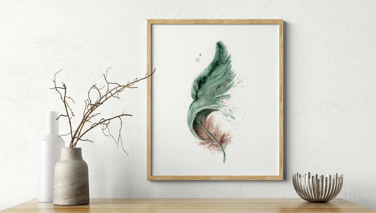Peacock shown in a room setting