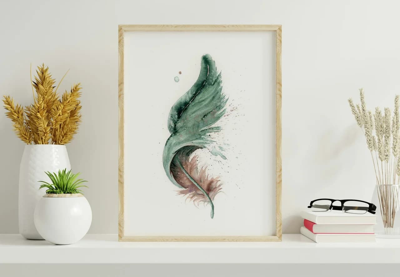 Peacock shown in a room setting