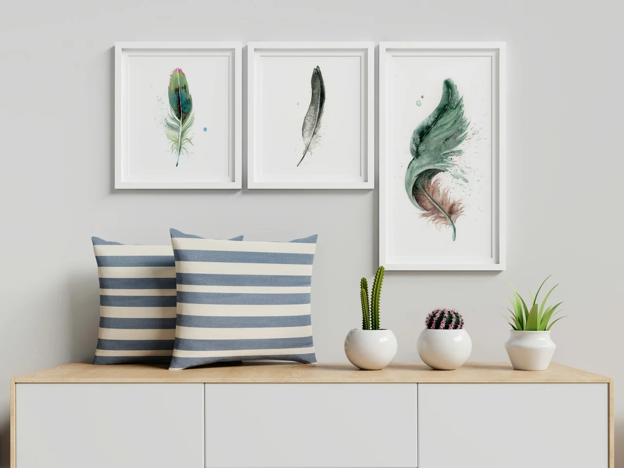 Peacock shown in a room setting