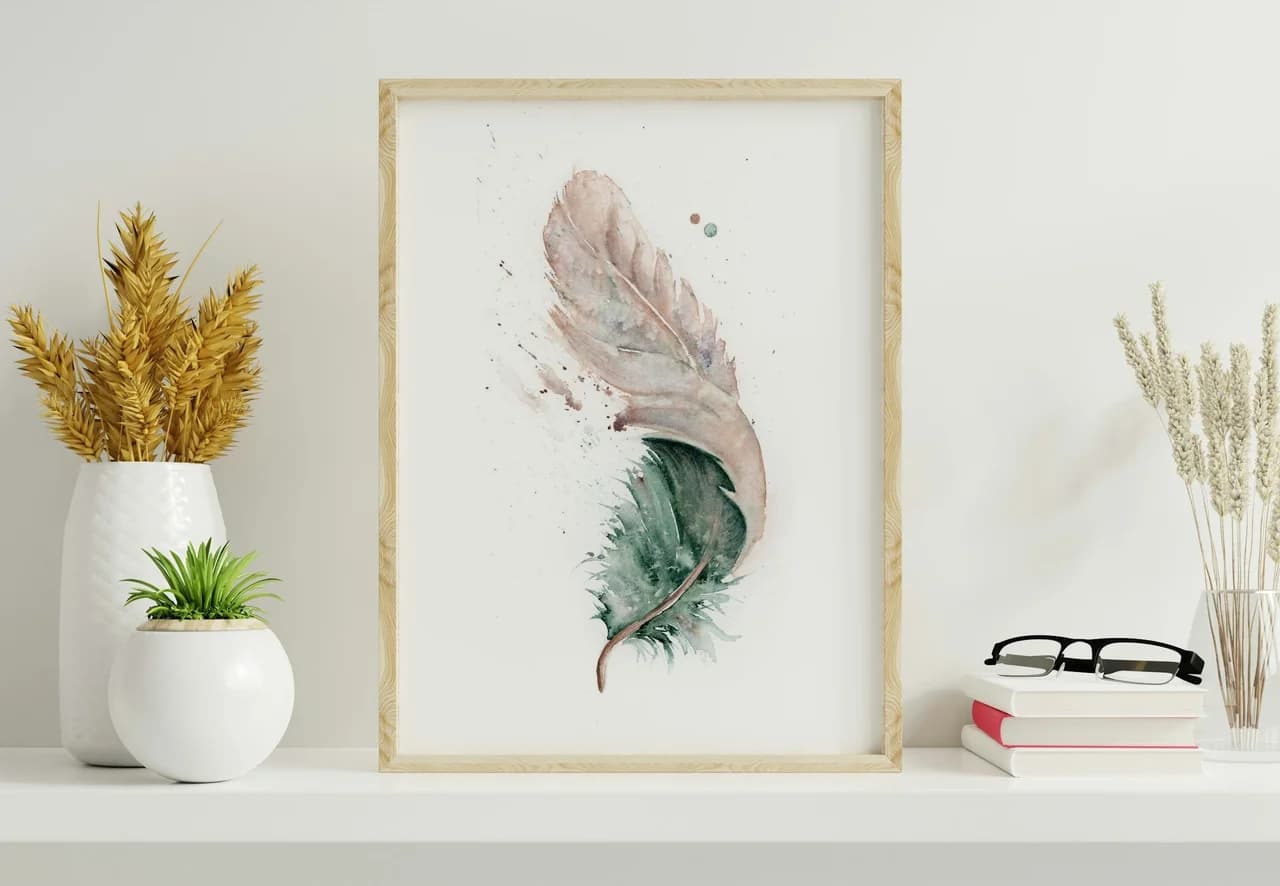 Duck shown in a room setting