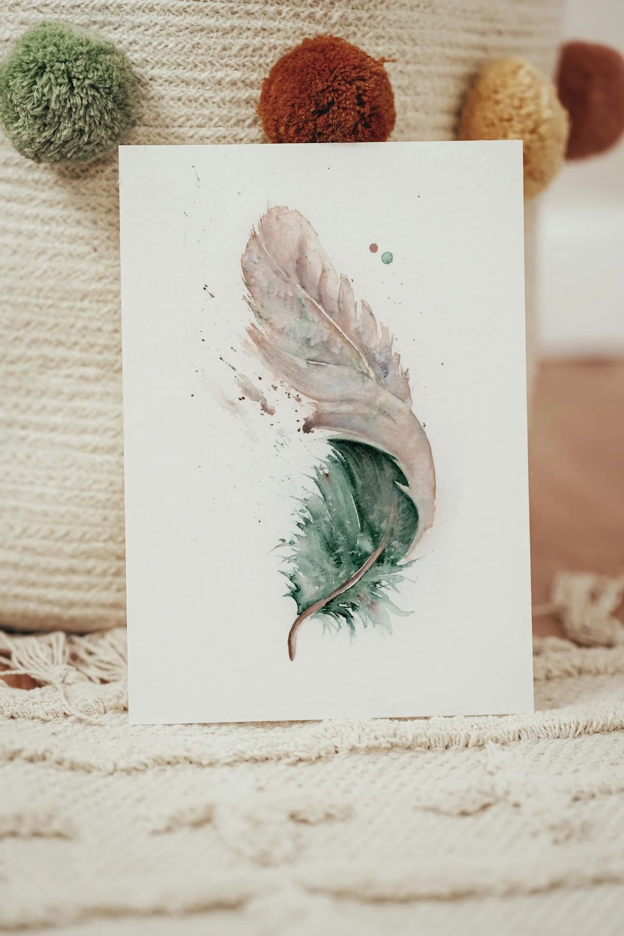 Duck shown in a room setting
