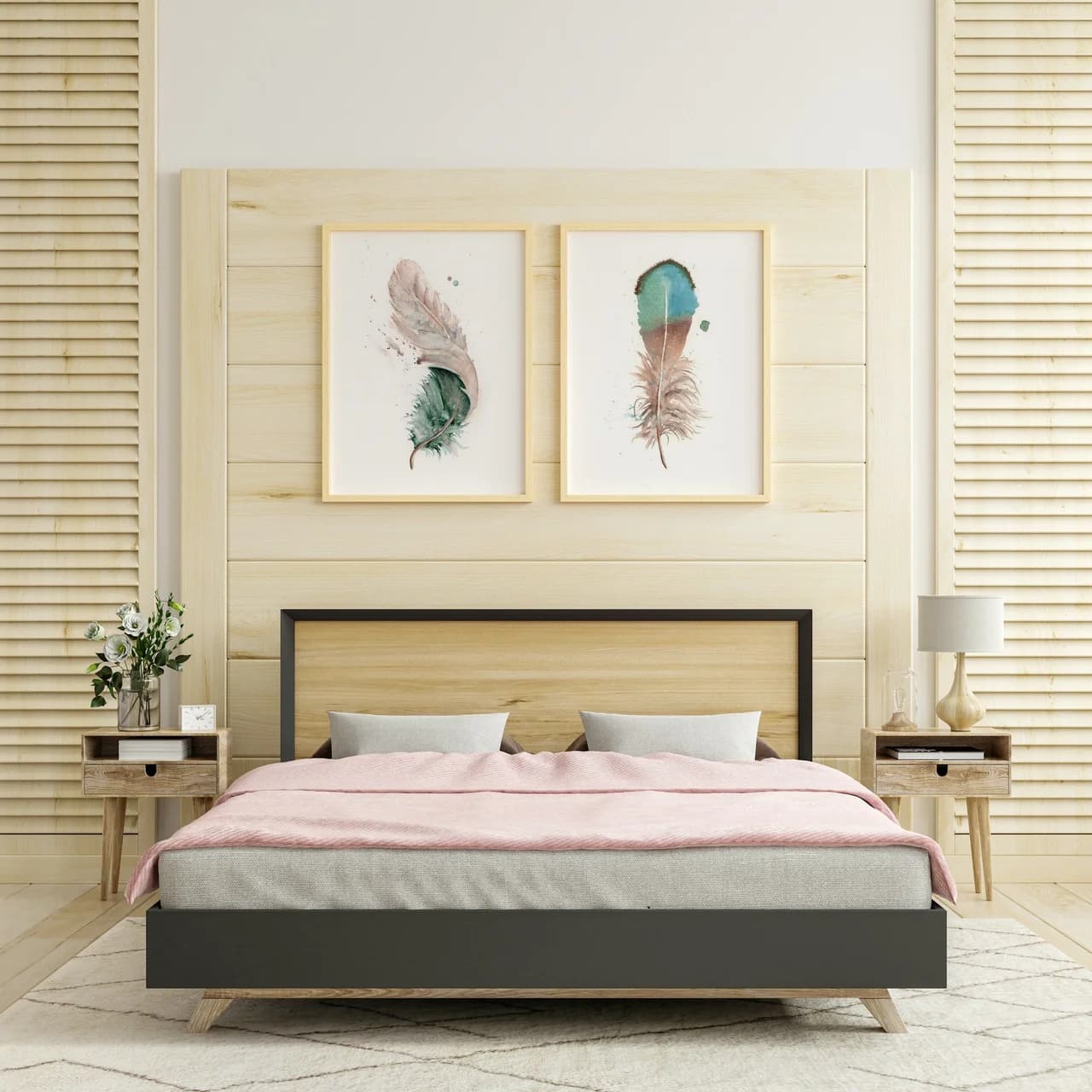 Duck shown in a room setting