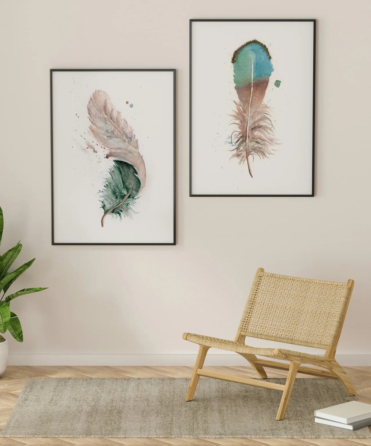 Duck shown in a room setting