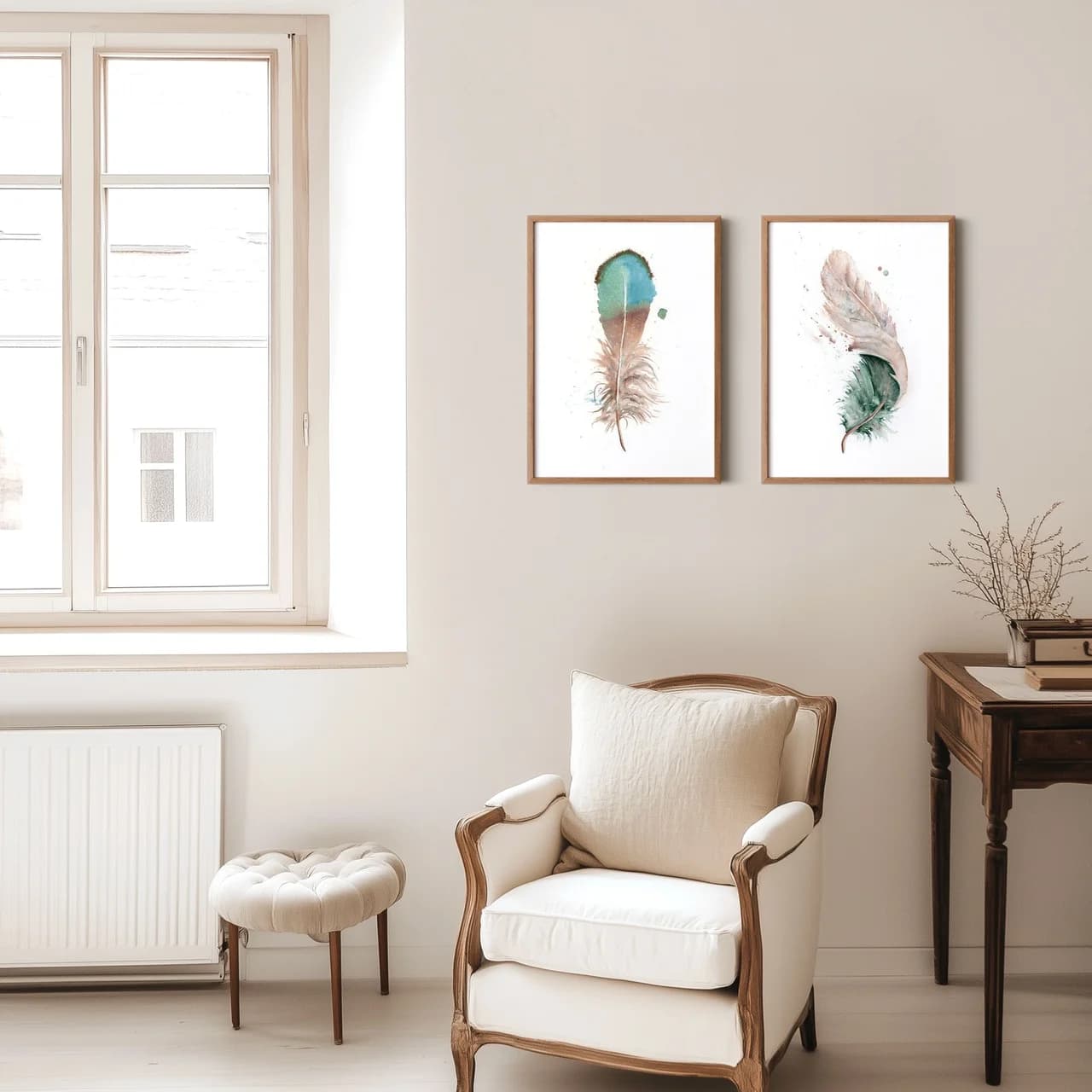 Duck shown in a room setting