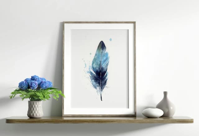 Magpie shown in a room setting