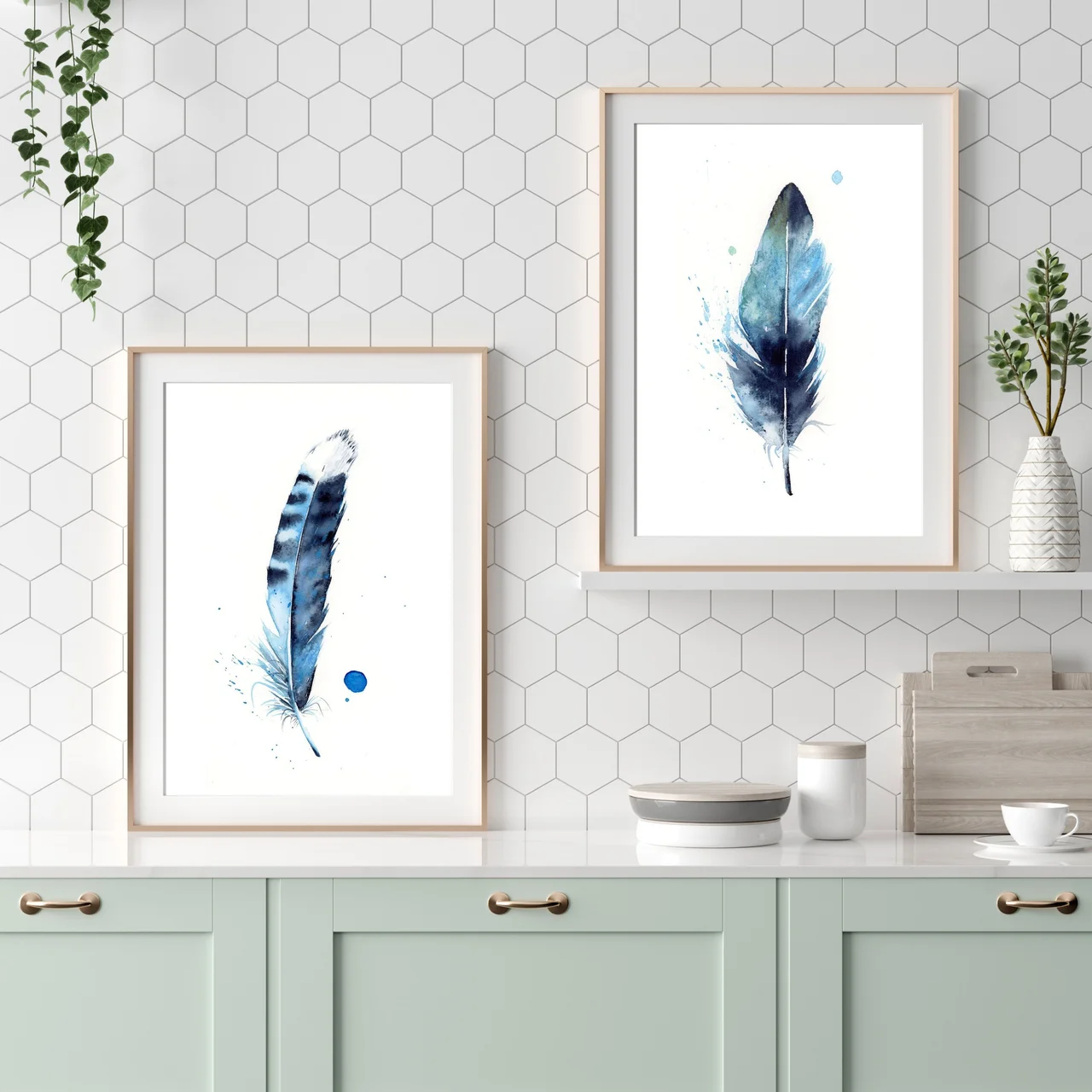 Magpie shown in a room setting