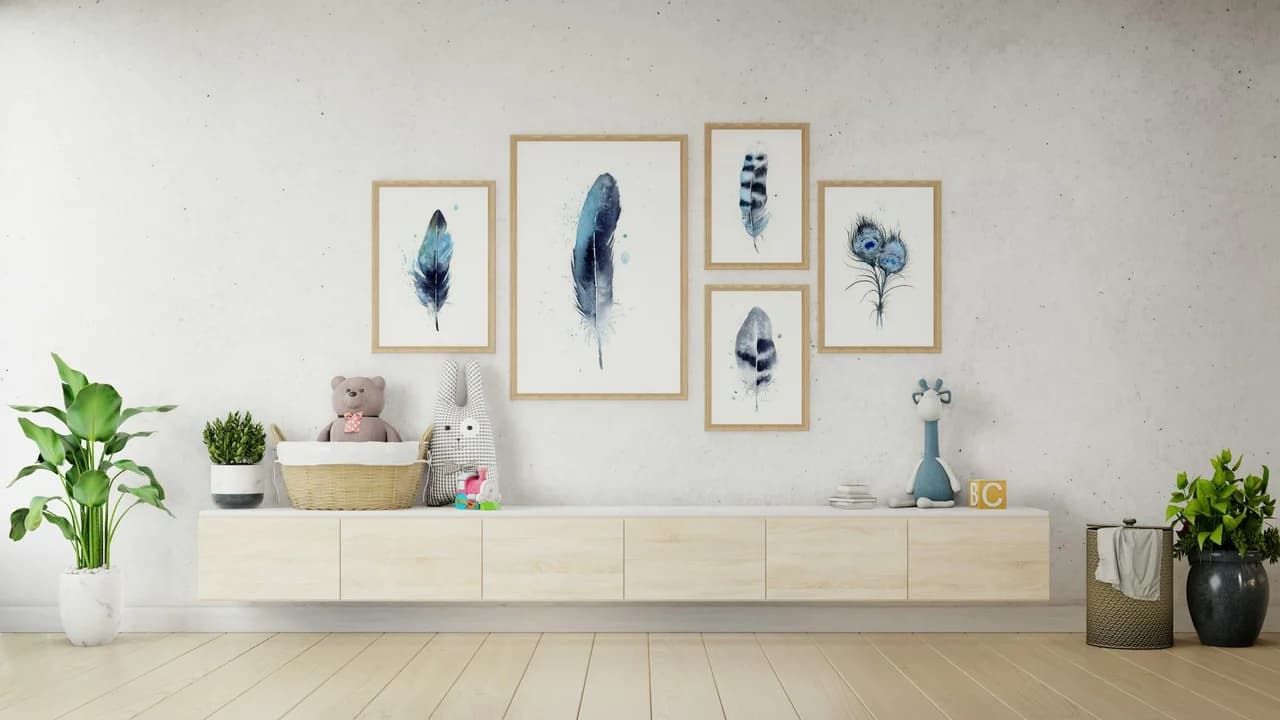 Magpie shown in a room setting
