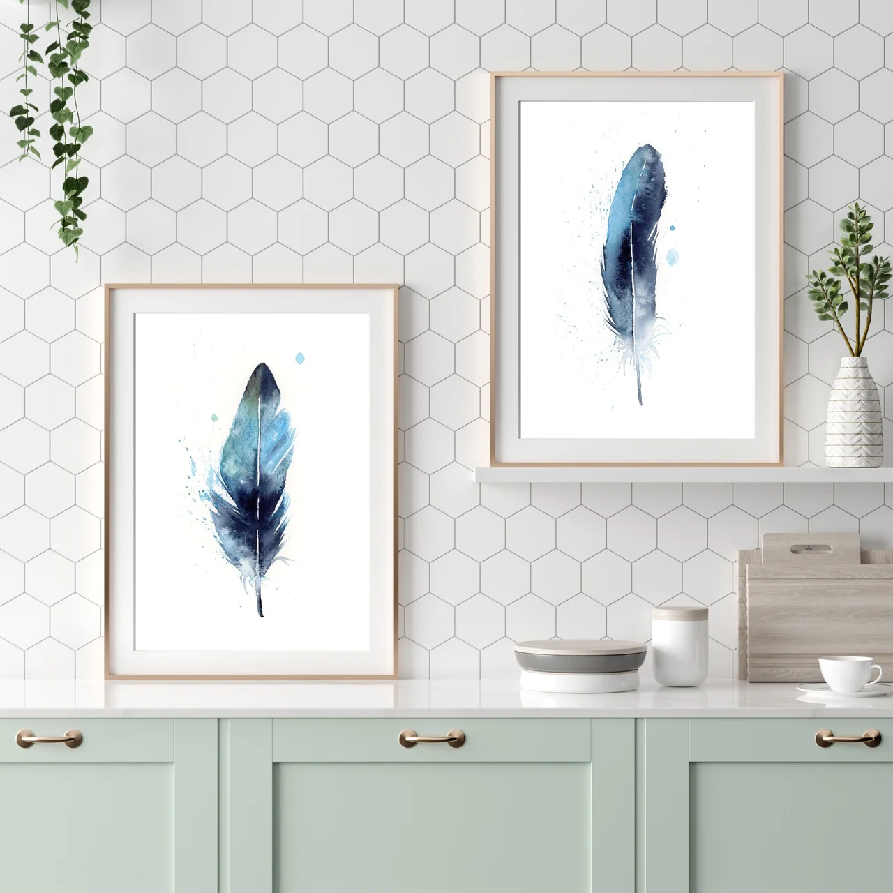 Magpie shown in a room setting