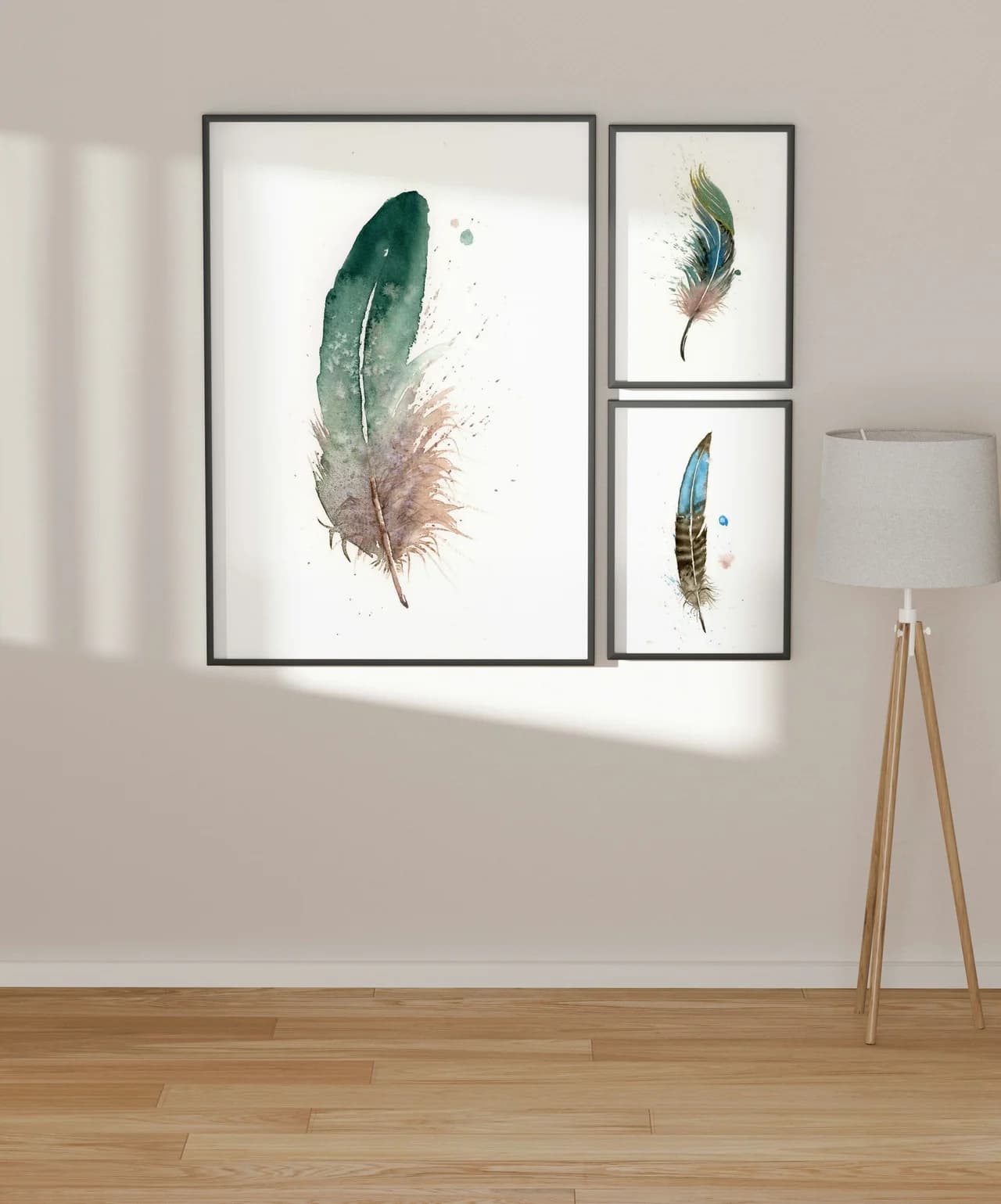 Great Blue Heron shown in a room setting
