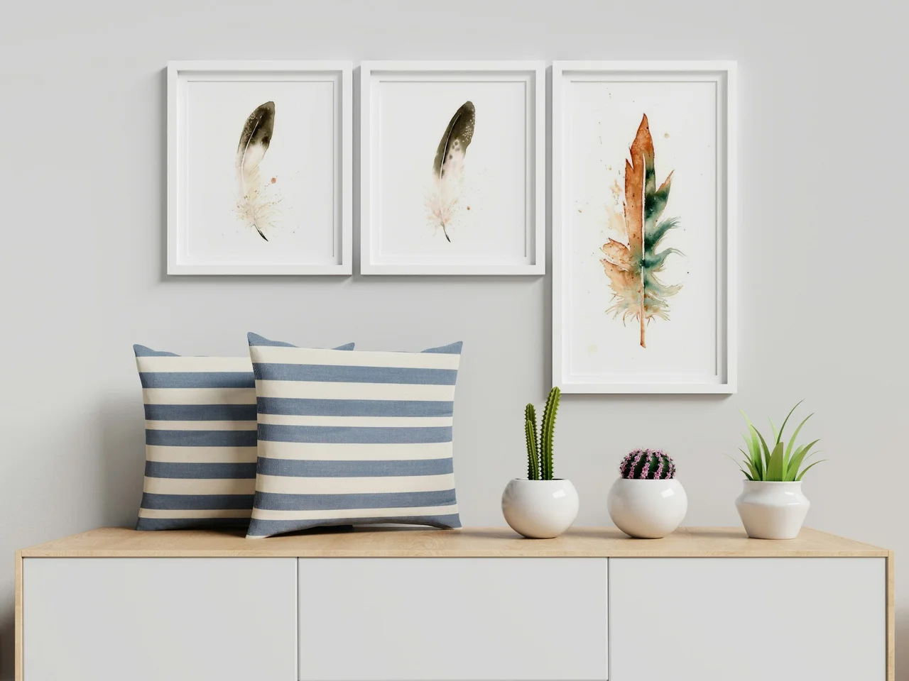 Green-winged Macaw shown in a room setting