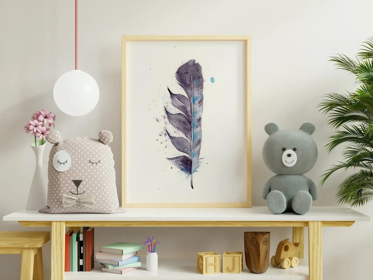 Owl Inspired shown in a room setting
