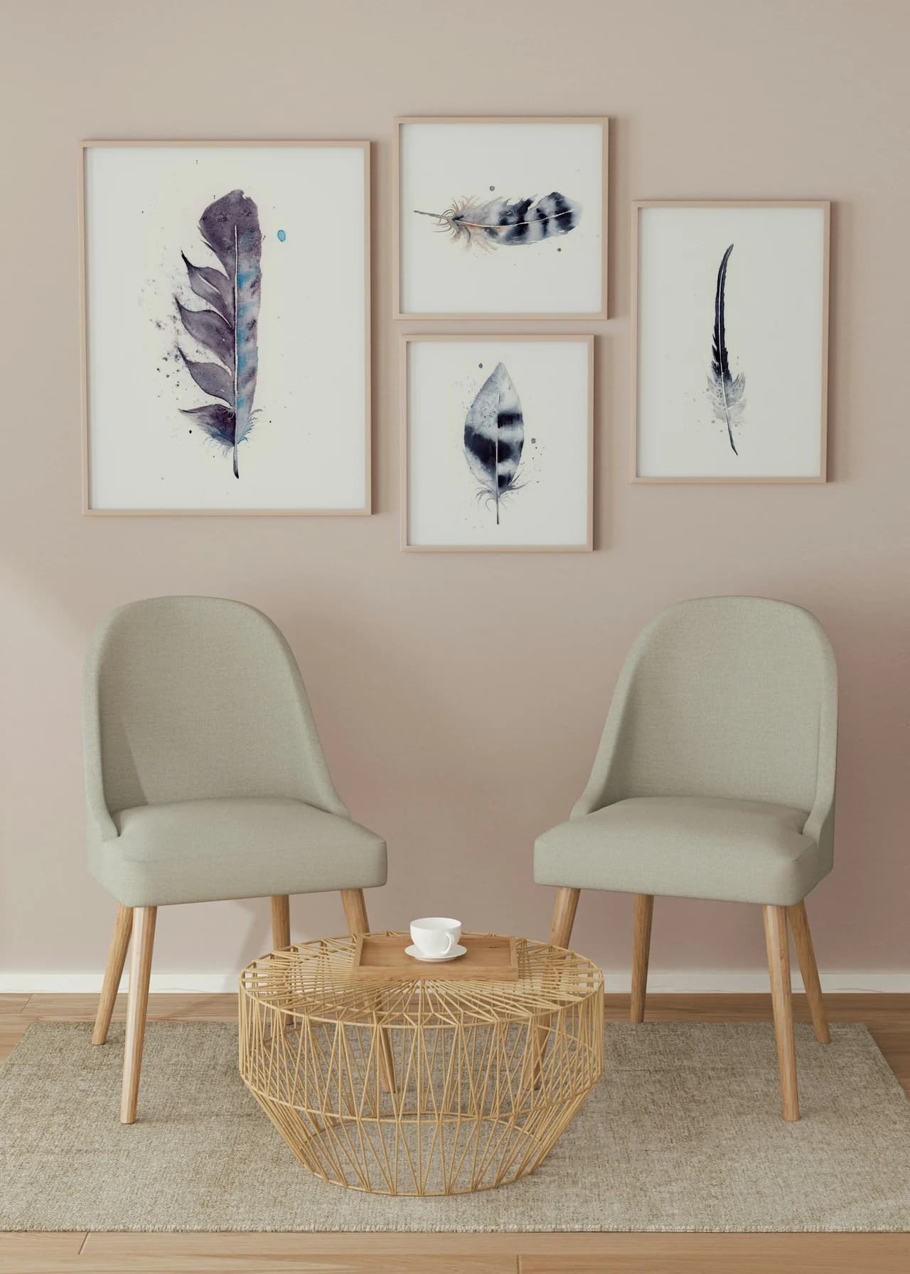 Owl Inspired shown in a room setting
