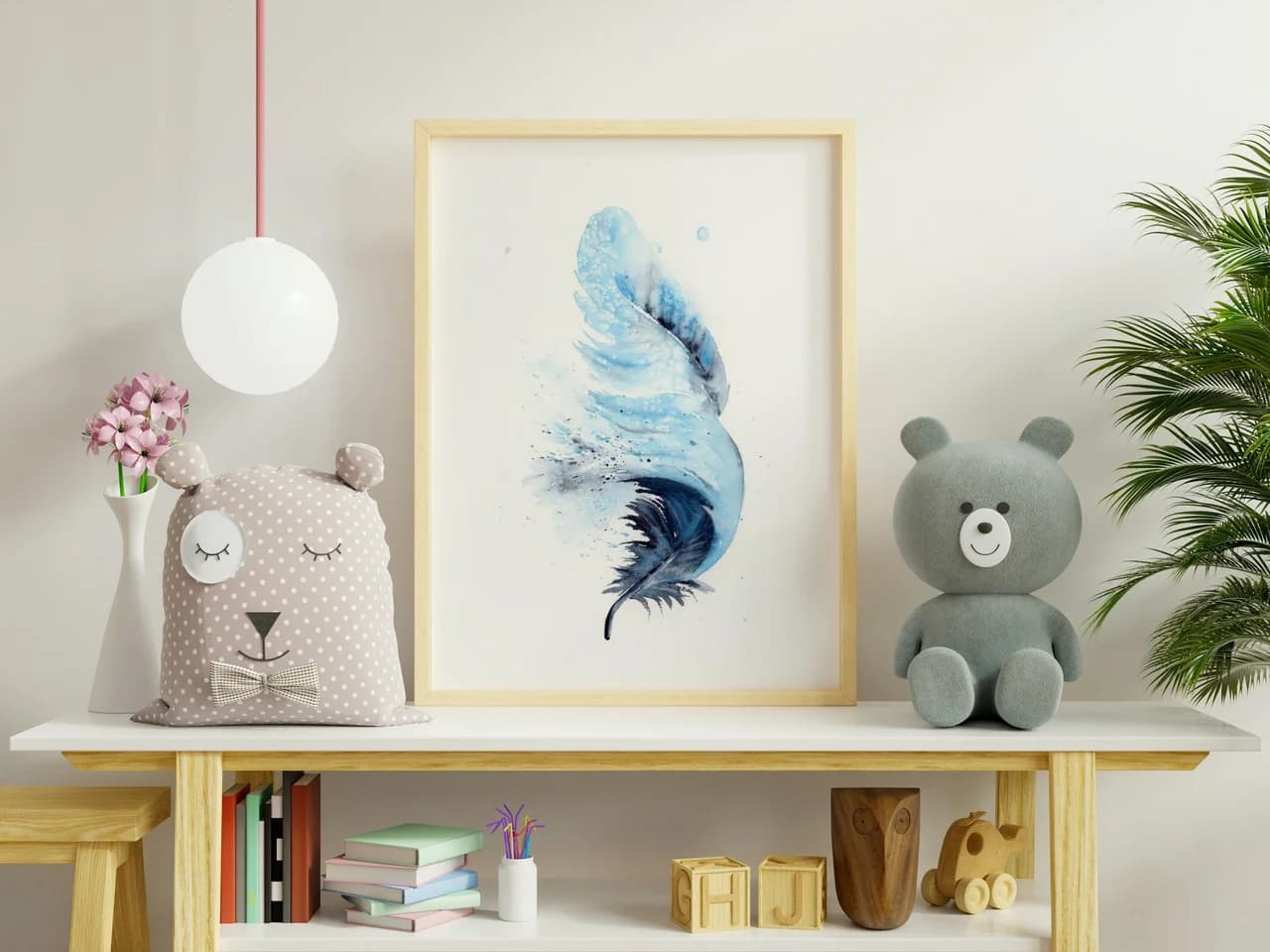 Blue Jay shown in a room setting
