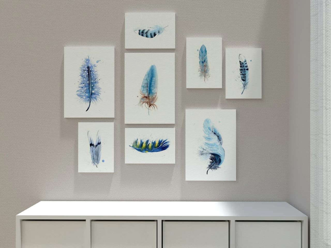 Blue Jay shown in a room setting