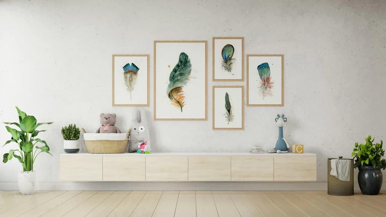 Green Macaw shown in a room setting