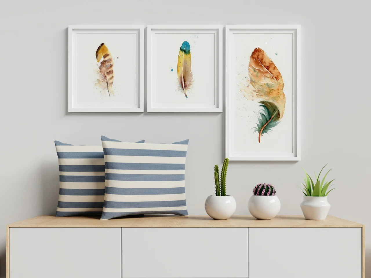 American Kestrel shown in a room setting