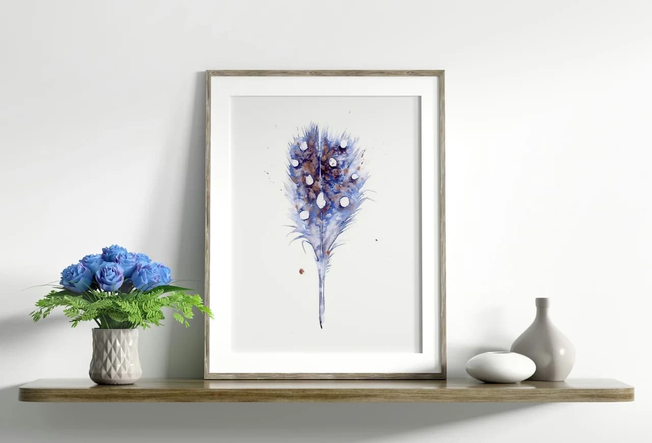 Peacock shown in a room setting