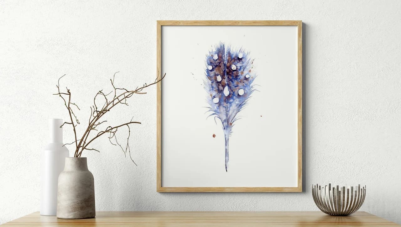 Peacock shown in a room setting