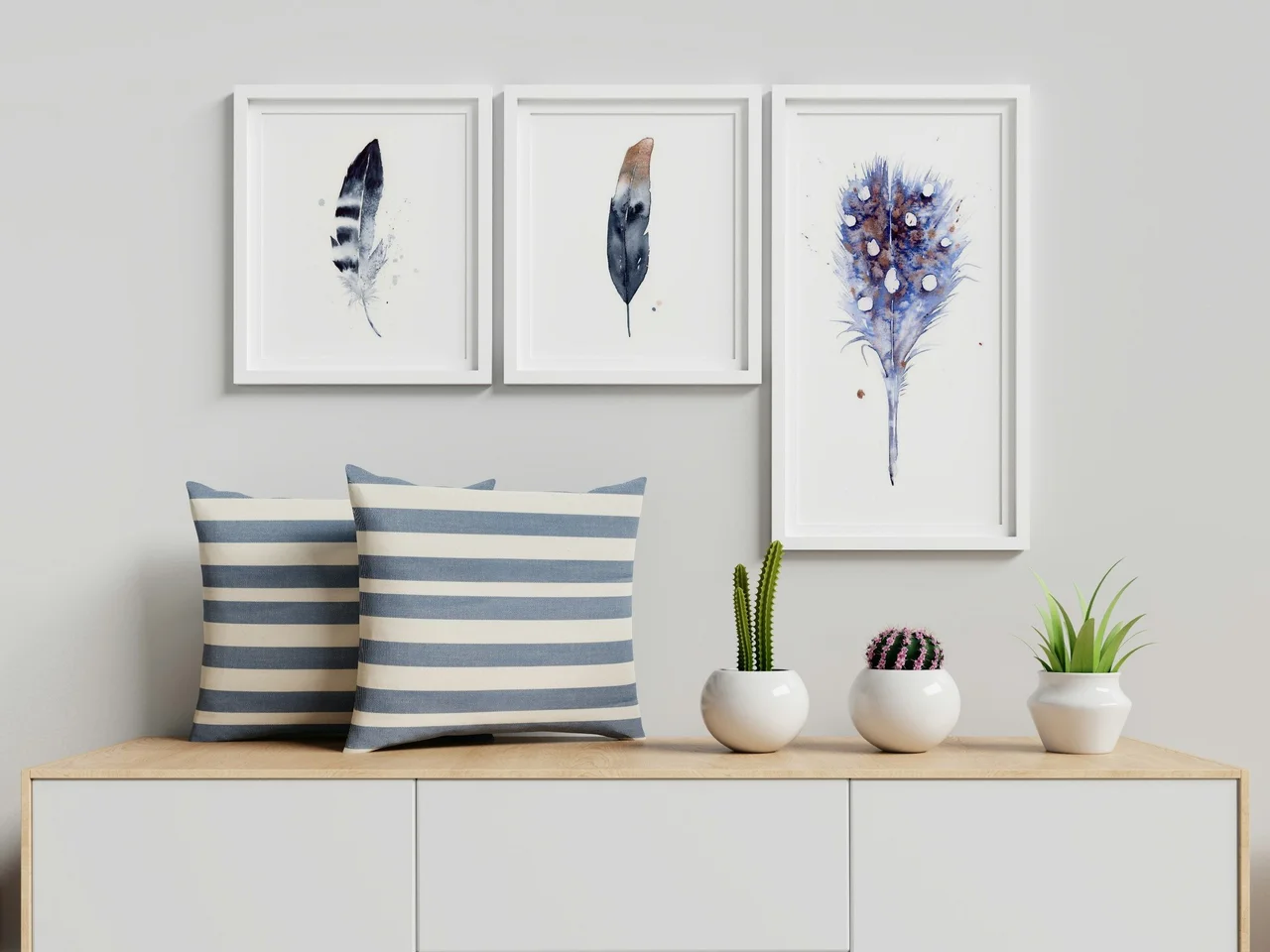 Peacock shown in a room setting