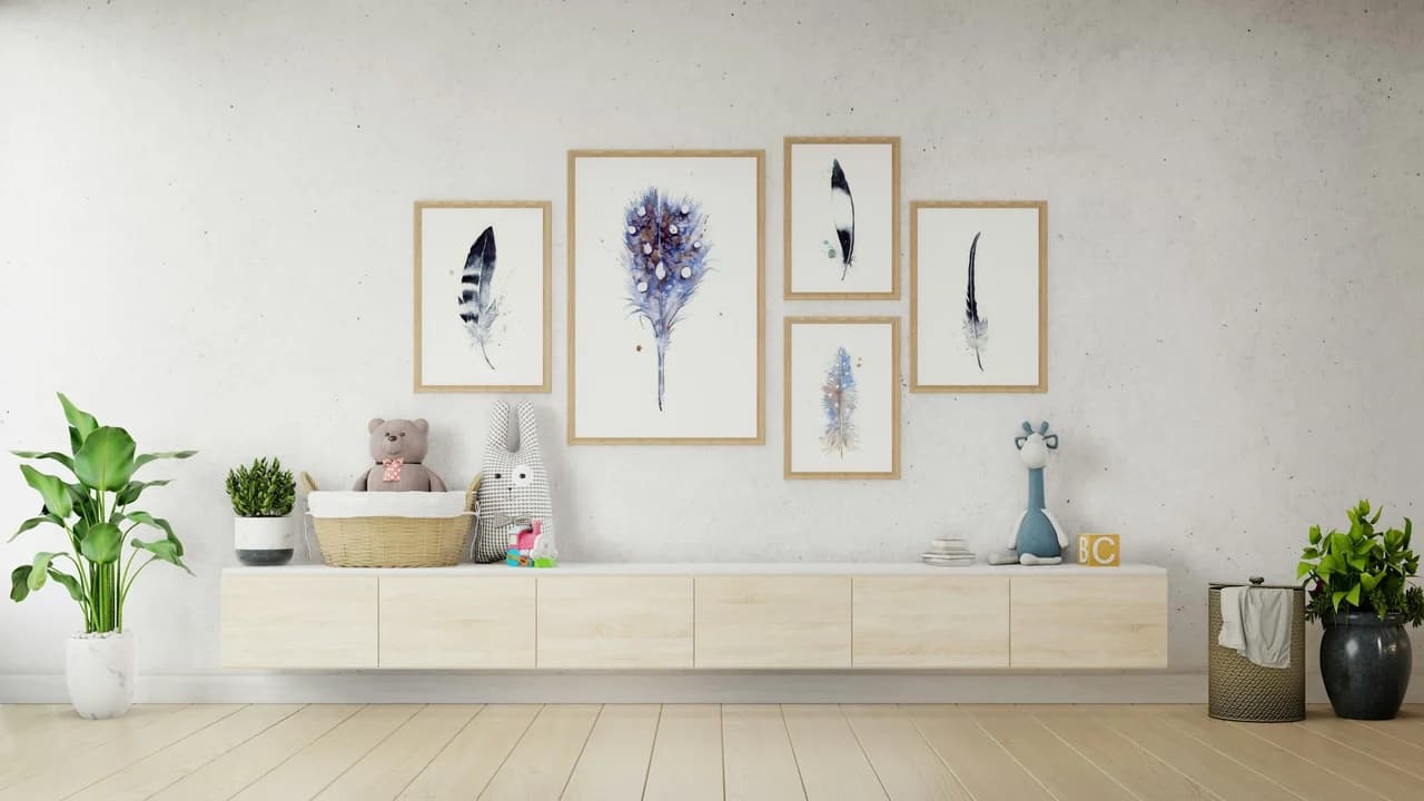 Peacock shown in a room setting